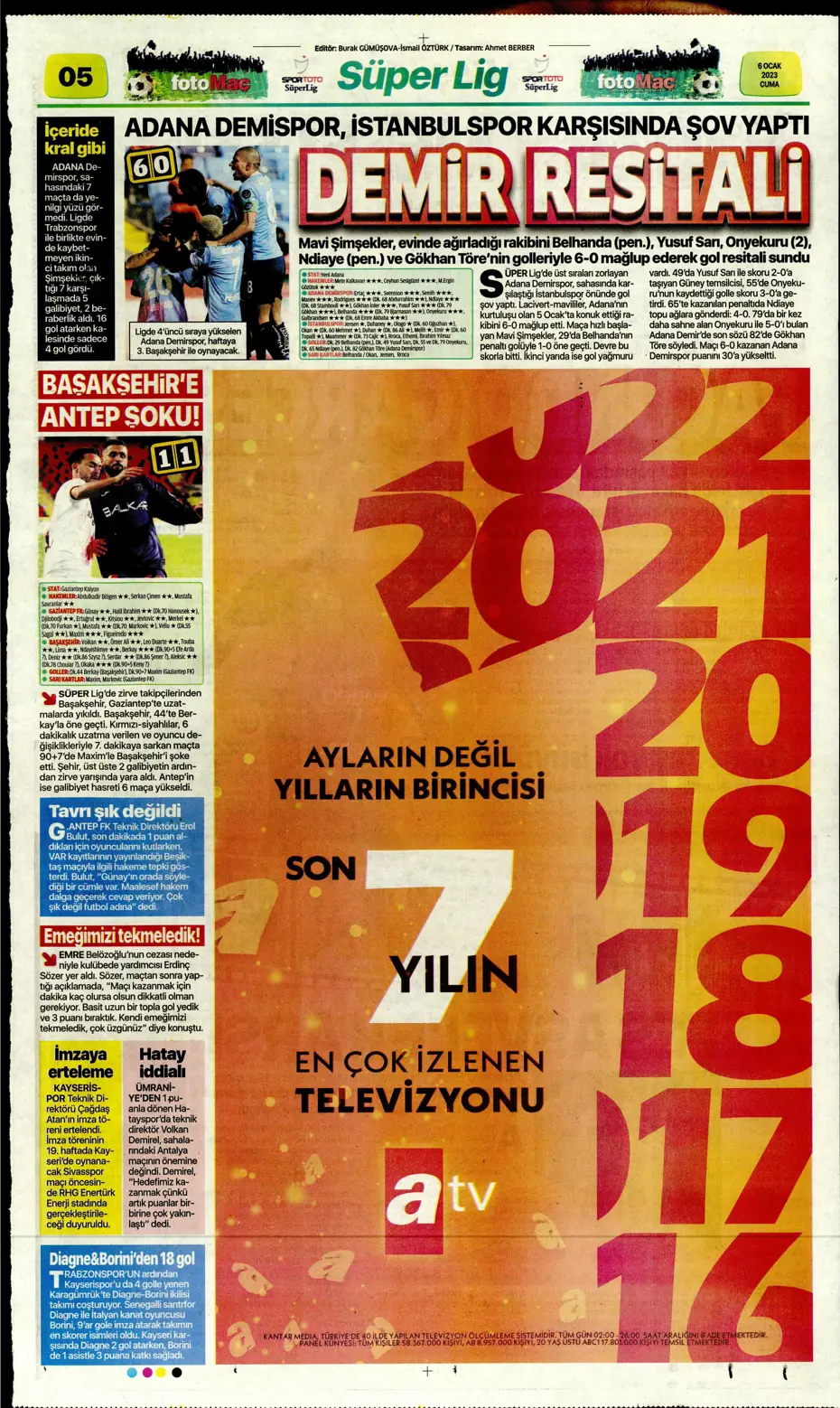 Sporun Manşetleri (6 Ocak 2023) - 14