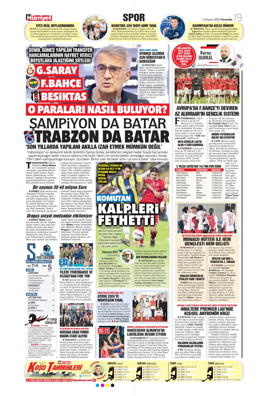 "Talisca'dan yeşil ışık" | Sporun manşetleri (14 Kasım 2024) - 16 "Talisca'dan yeşil ışık" | Sporun manşetleri (14 Kasım 2024) - 16