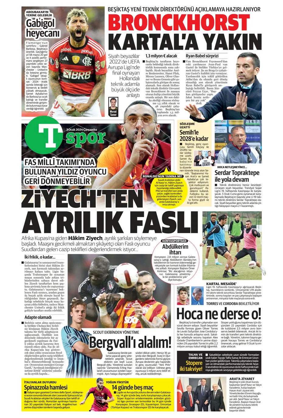 "Kartal'da Gabigol sürprizi" | Sporun manşetleri (3 Ocak 2024) - 34
