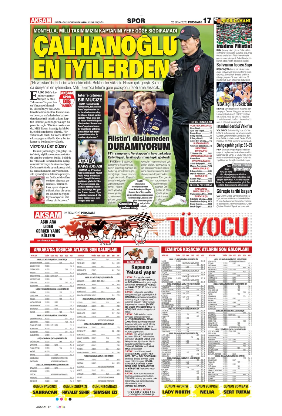 "Okan hoca haklıymış!" | Sporun manşetleri (26 Ekim 2023) - 1 "Okan hoca haklıymış!" | Sporun manşetleri (26 Ekim 2023) - 1