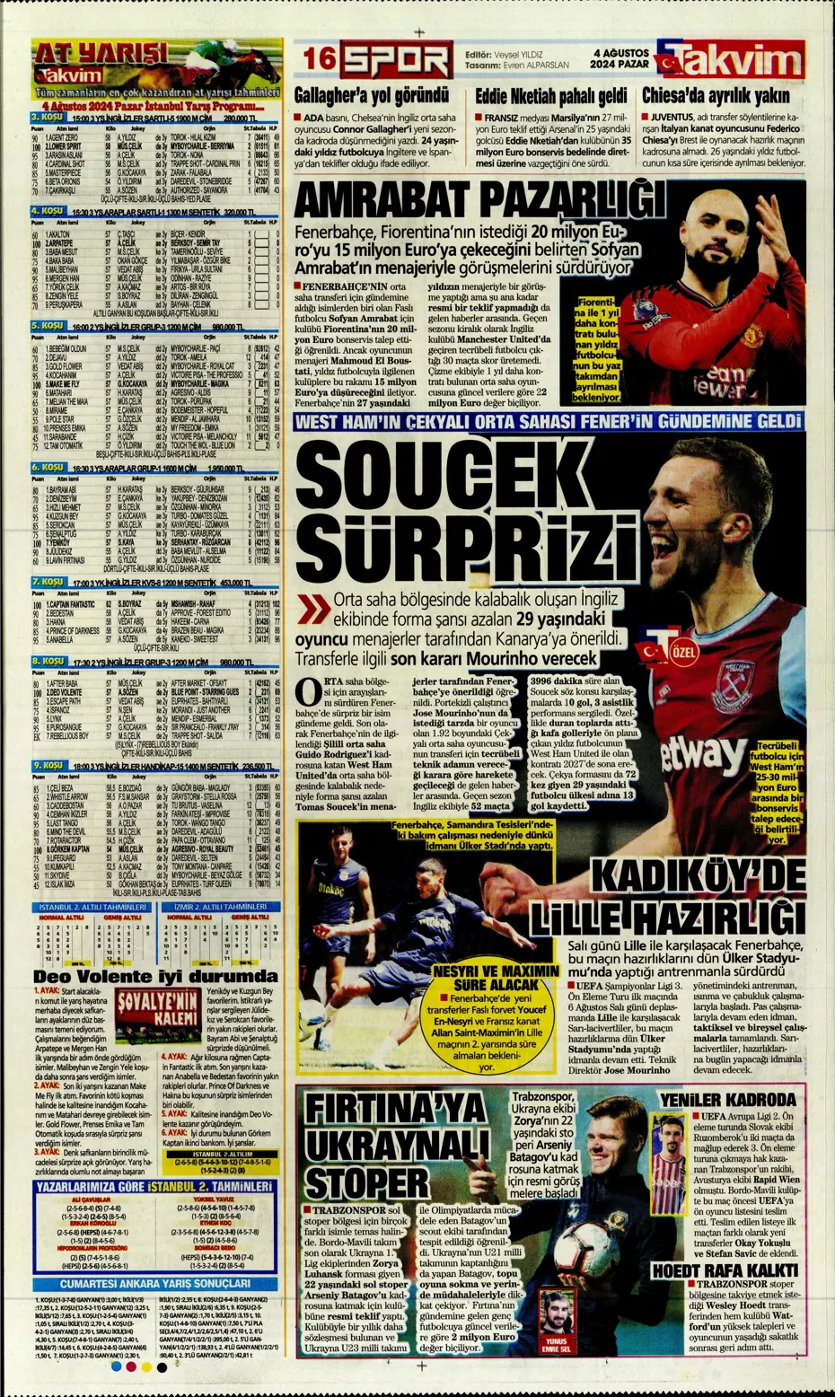 "Fenerbahçe'den nokta atışı transfer" | Sporun manşetleri - 40 "Fenerbahçe'den nokta atışı transfer" | Sporun manşetleri - 40