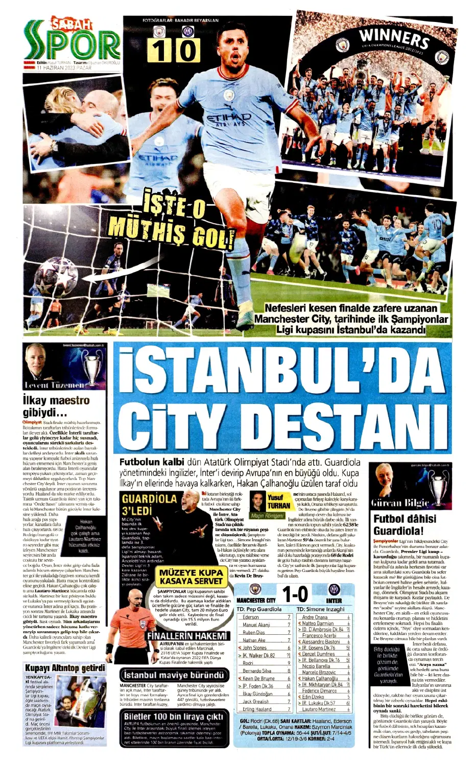 "F.Bahçe'ye veda etti" | Sporun manşetleri (11 Haziran 2023) - 20
