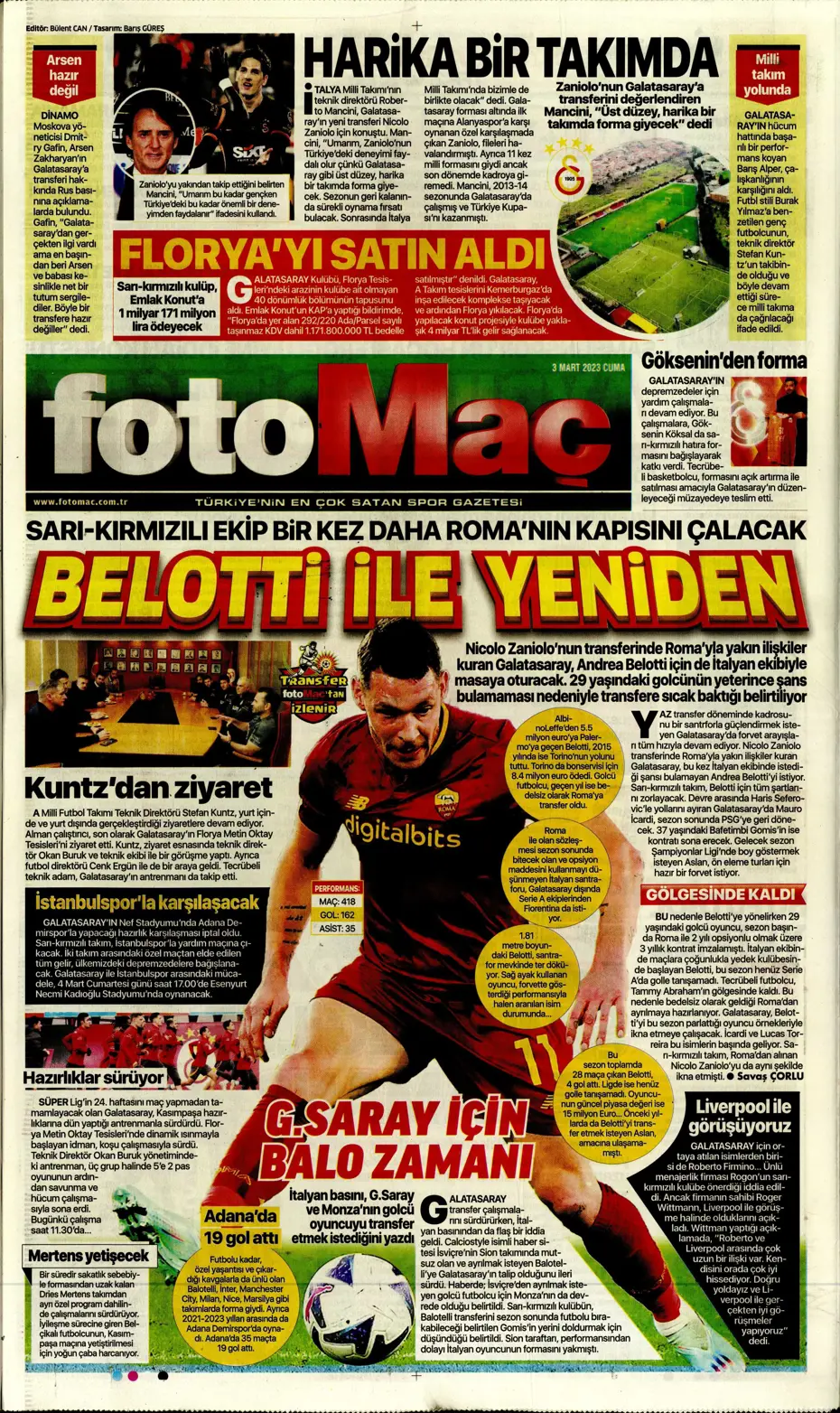 "Aslan'dan Liverpool çıkarması" - Sporun manşetleri - 18 "Aslan'dan Liverpool çıkarması" - Sporun manşetleri - 18