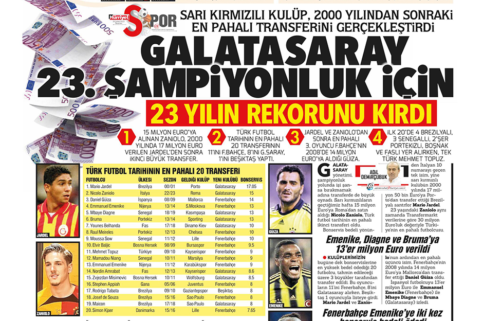 "Galatasaray 23. şampiyonluk için 23 yılın rekorunu kırdı" | Sporun Manşetleri