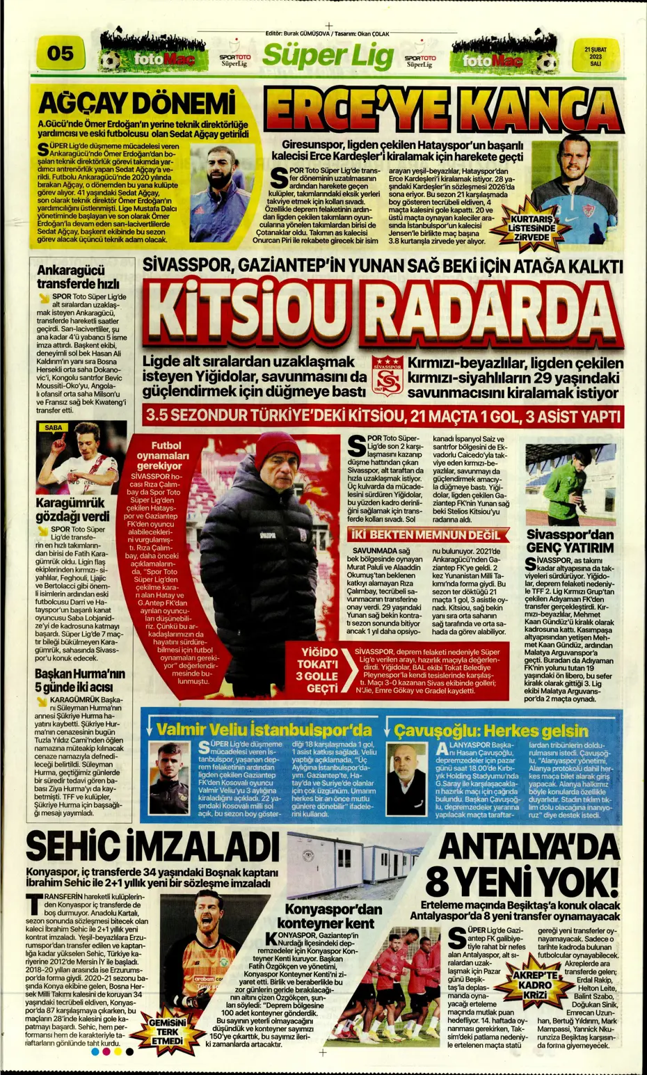 "Fener düğmeye bastı" - Gazete manşetleri (21 Şubat 2023) - 13