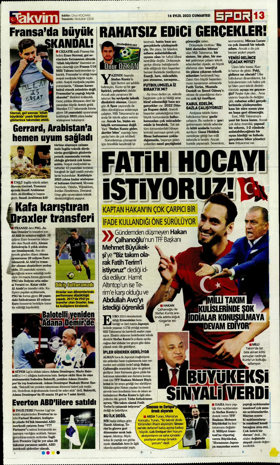 "Süper Lig'de transfer rekoru" | Sporun Manşetleri - 31