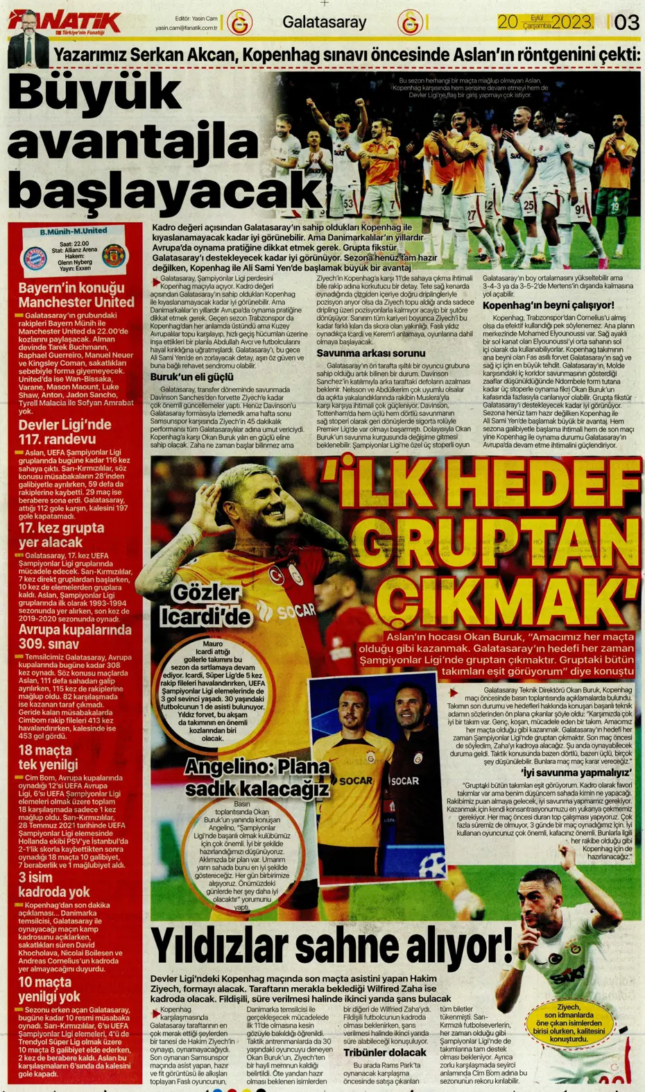 "Aslan devler sahnesinde" | Sporun Manşetleri - 6