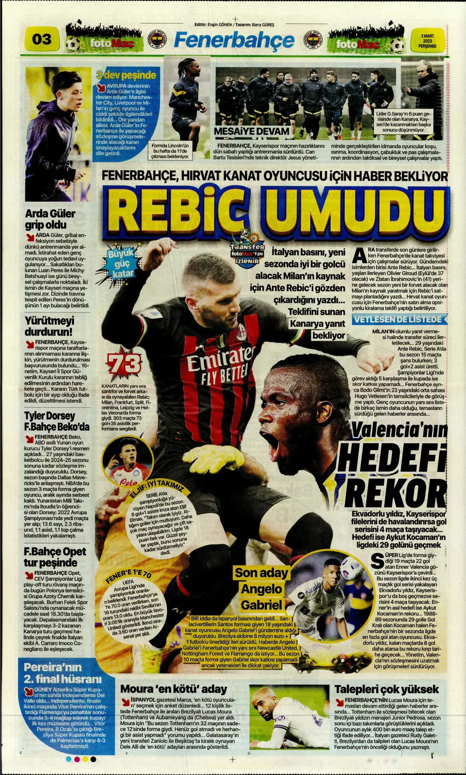 "Moura'da heyecanlı bekleyiş" | Sporun Manşetleri - 10