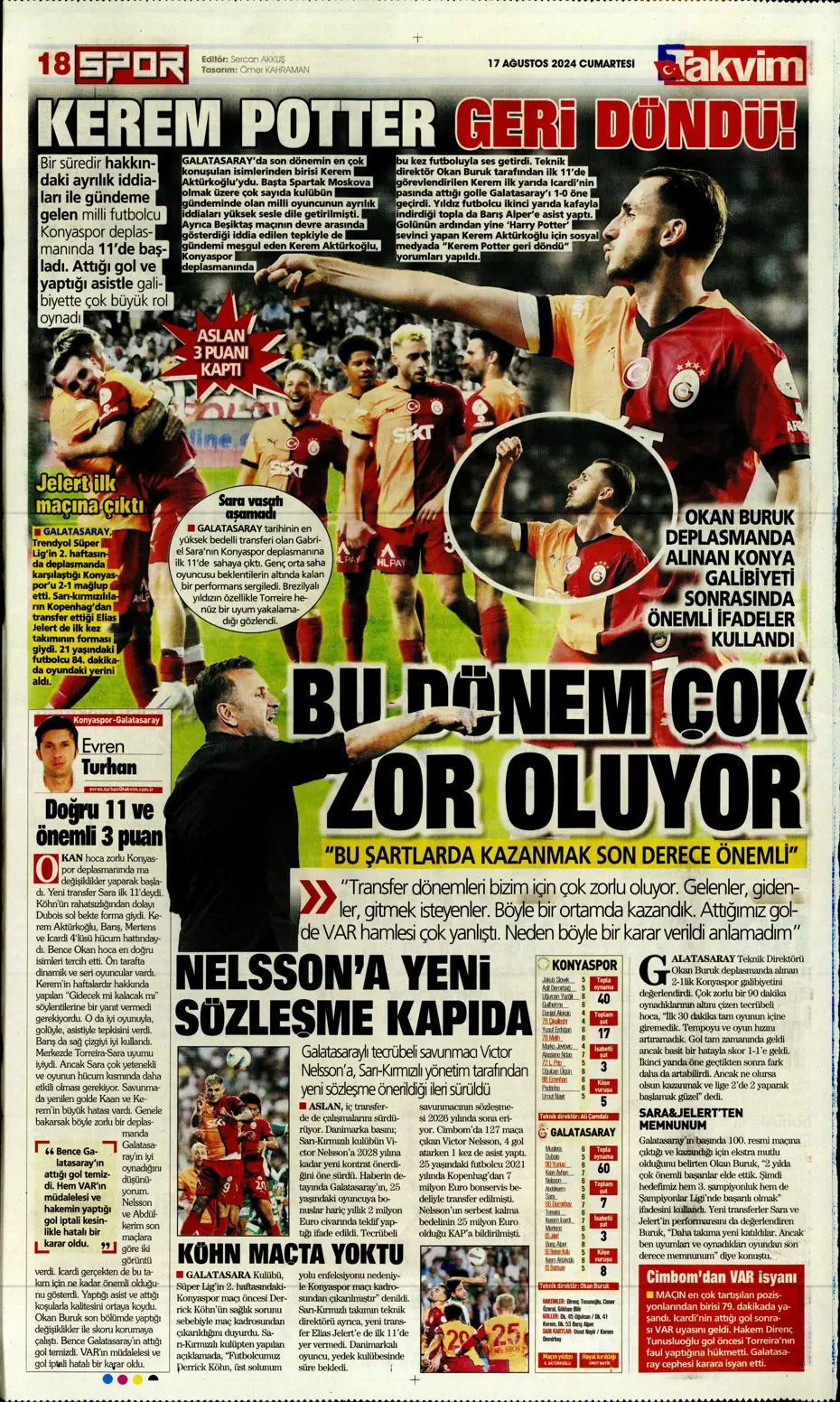 "Fenerbahçe, Fred'in alternatifini buldu" | Sporun manşetleri - 34 "Fenerbahçe, Fred'in alternatifini buldu" | Sporun manşetleri - 34