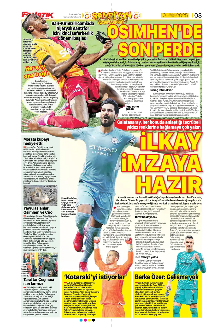 "En-Nesyri ile yılın takası" | Sporun manşetleri - 6