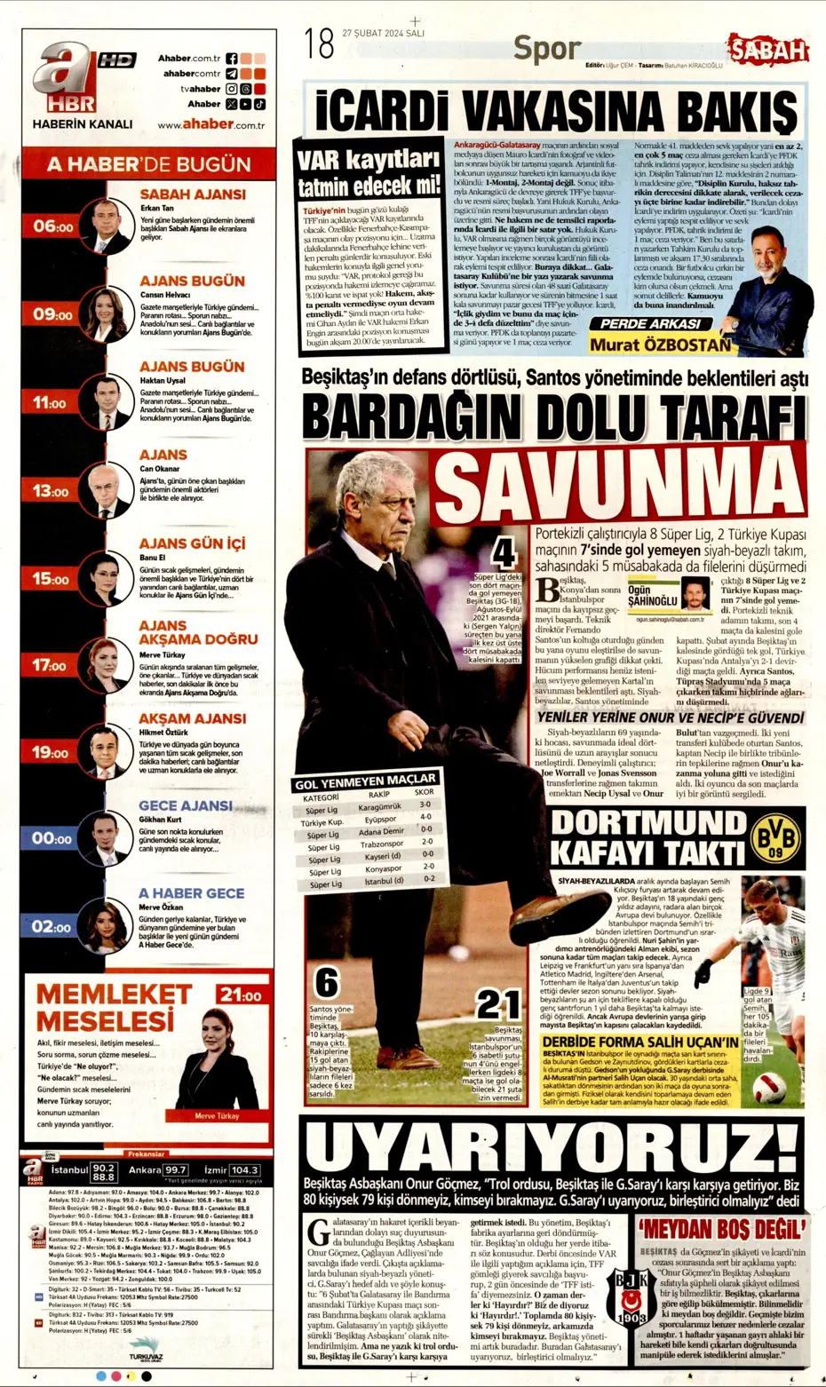 "Icardi'ye selam, zirvede devam" | Sporun manşetleri (27 Şubat 2024) - 26 "Icardi'ye selam, zirvede devam" | Sporun manşetleri (27 Şubat 2024) - 26