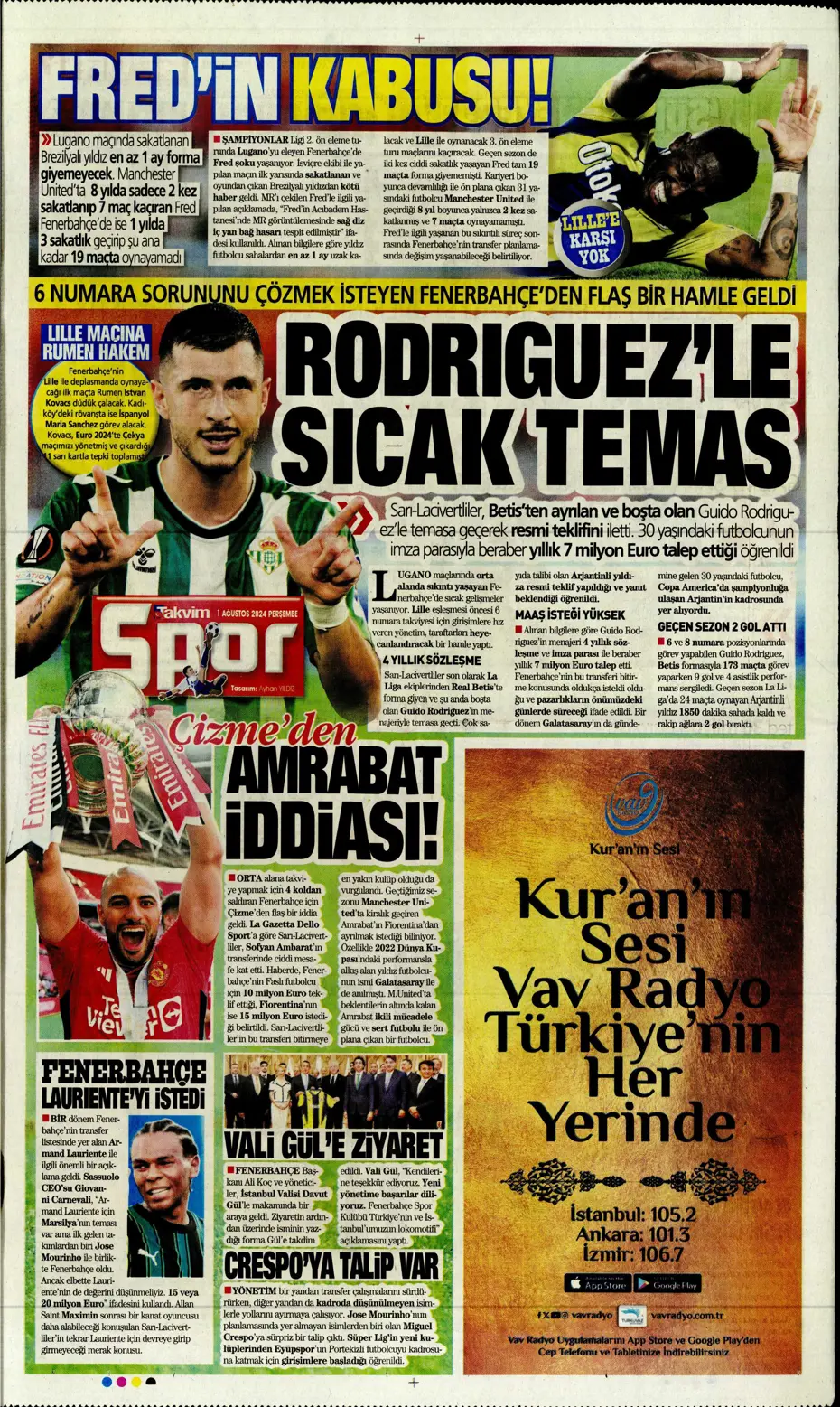 "McTominay Aslan oluyor" | Sporun manşetleri (1 Ağustos 2024) - 32 "McTominay Aslan oluyor" | Sporun manşetleri (1 Ağustos 2024) - 32