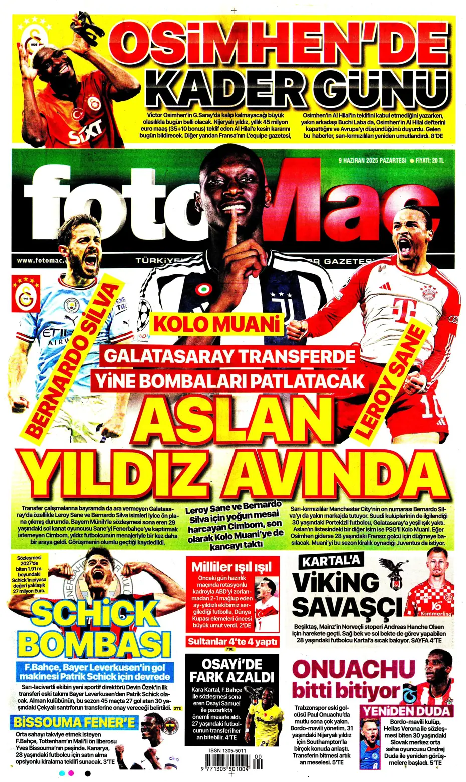 "Hakim Ziyech geri dönüyor" | Sporun manşetleri - 9