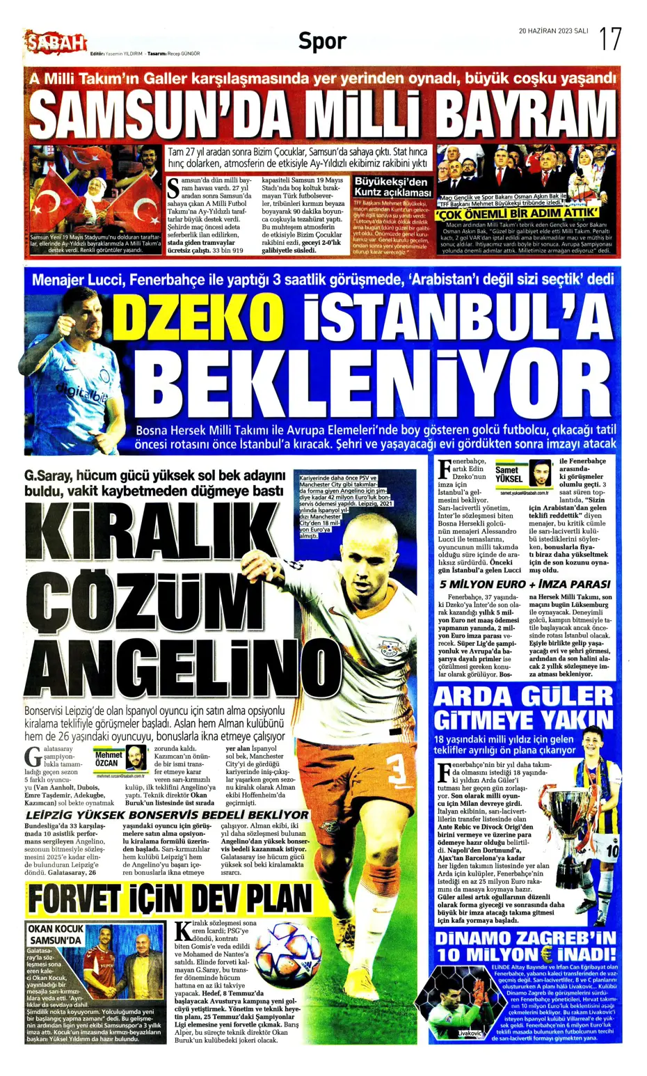"Bekle bizi Almanya" | Sporun Manşetleri - 21