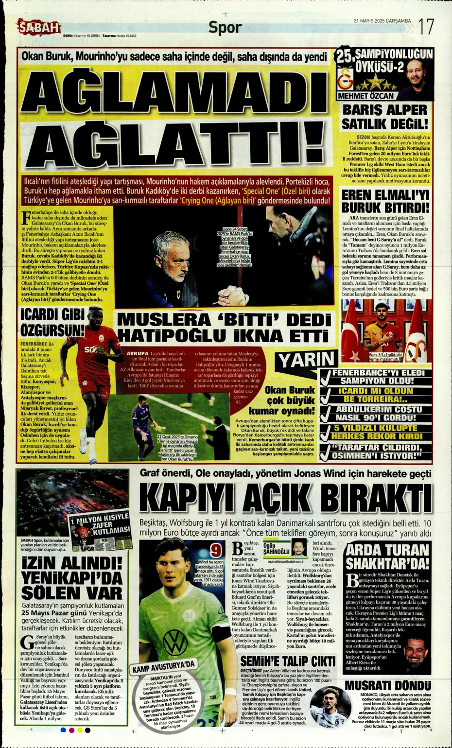 "İşte Sane teklifi" | Sporun manşetleri - 28