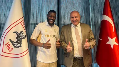 Olivier Ntcham, gol sevinçlerinde attığı taklaya Samsun'da devam etmek istiyor