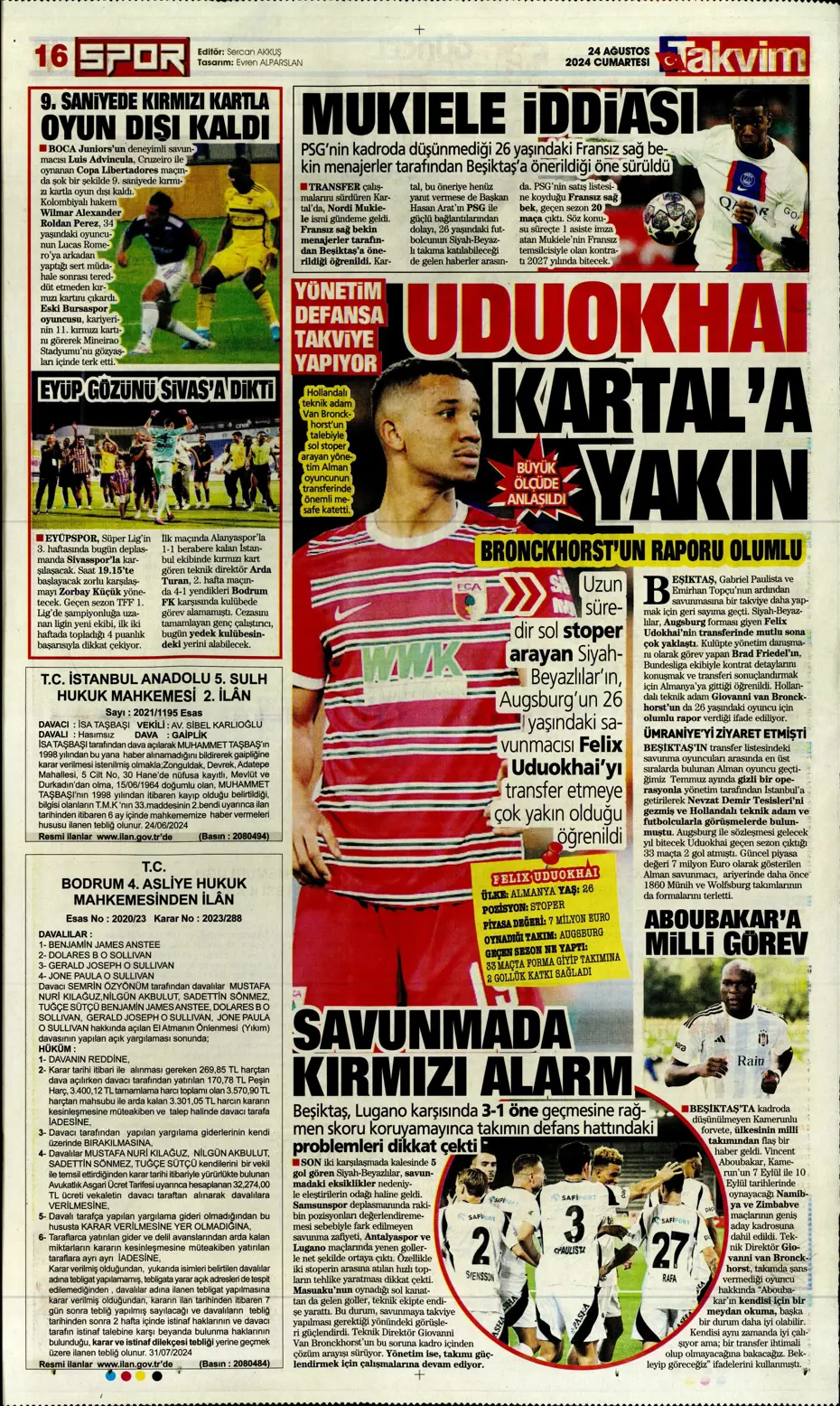 "Fenerbahçe'den Danilo Pereira sürprizi" | Sporun manşetleri - 29 "Fenerbahçe'den Danilo Pereira sürprizi" | Sporun manşetleri - 29