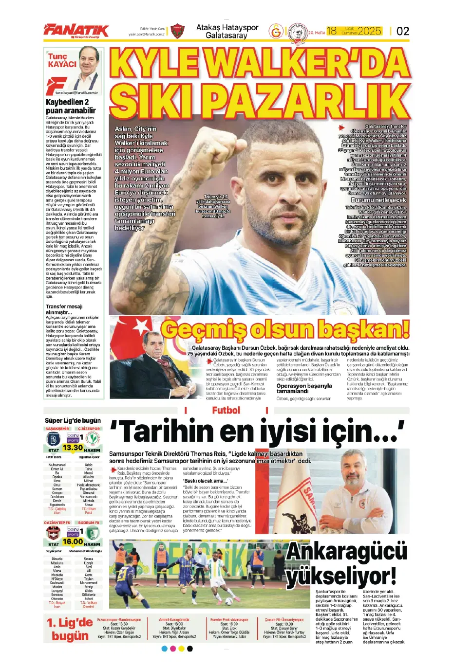 "Diego Carlos'u F.Bahçe kaptı!" | Sporun manşetleri (18 Ocak 2025) - 4 "Diego Carlos'u F.Bahçe kaptı!" | Sporun manşetleri (18 Ocak 2025) - 4