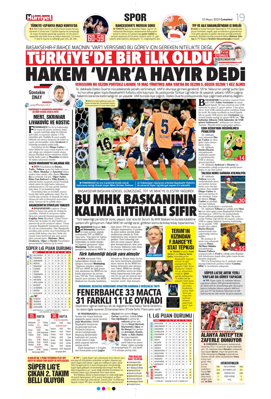 "Türkiye'de bir ilk oldu" | Sporun manşetleri (10 Mayıs 2025) - 13