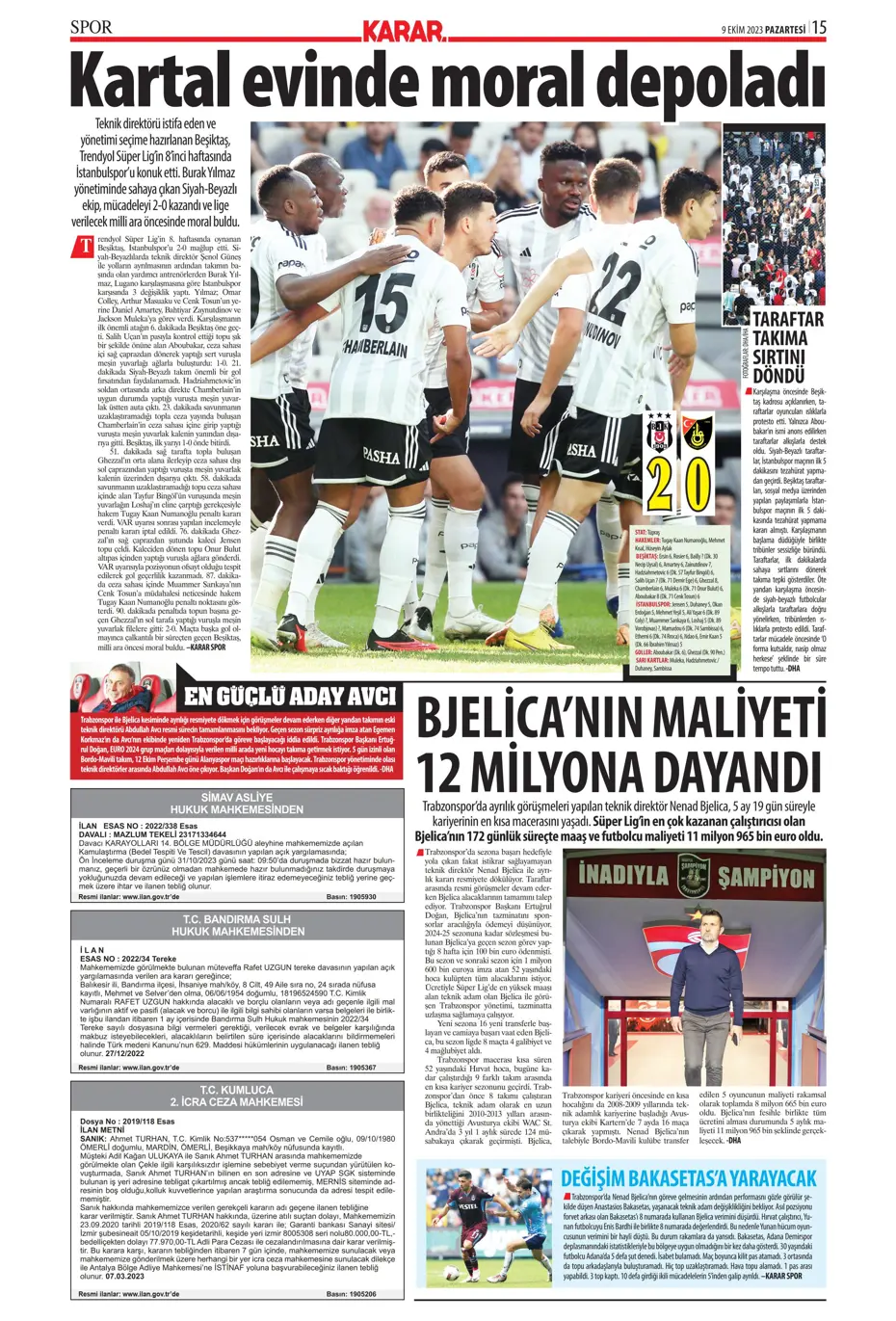 "Ağa da paşa da Fenerbahçe" | Sporun manşetleri (9 Ekim 2023) - 25 "Ağa da paşa da Fenerbahçe" | Sporun manşetleri (9 Ekim 2023) - 25