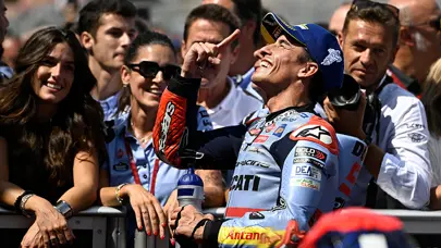 Marc Marquez, San Marino'da podyumun zirvesine çıktı