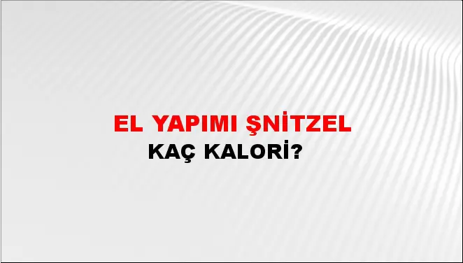 El Yapımı Şnitzel El Yapımı Şnitzel