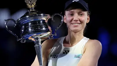Avustralya Açık tek kadınlarda şampiyon Elena Rybakina