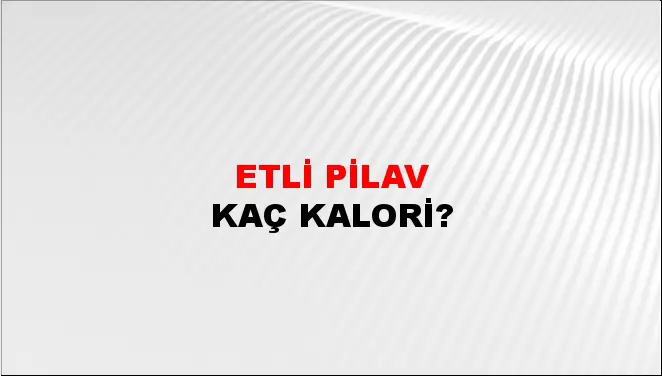 Etli Pilav Etli Pilav
