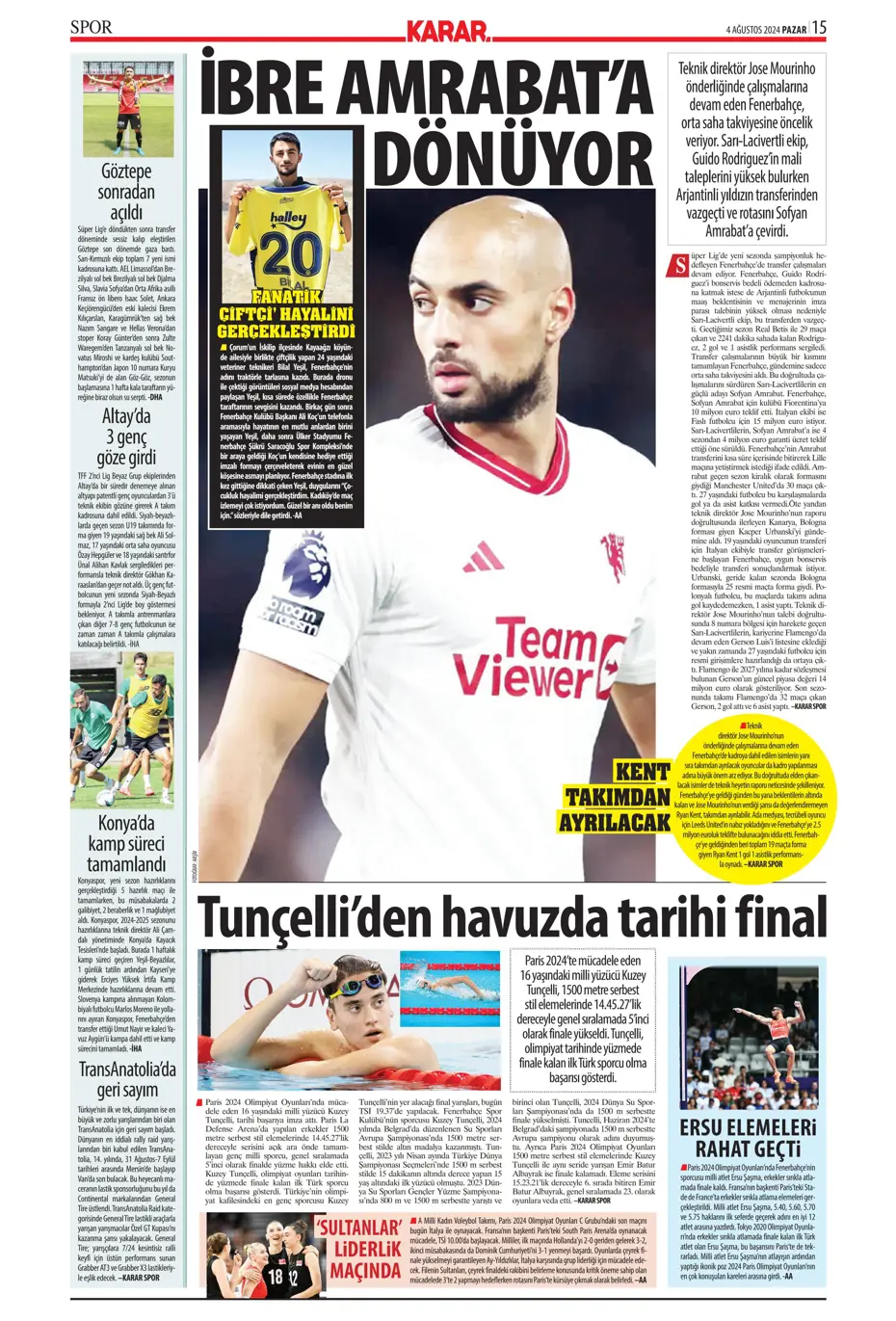"Fenerbahçe'den nokta atışı transfer" | Sporun manşetleri - 25 "Fenerbahçe'den nokta atışı transfer" | Sporun manşetleri - 25