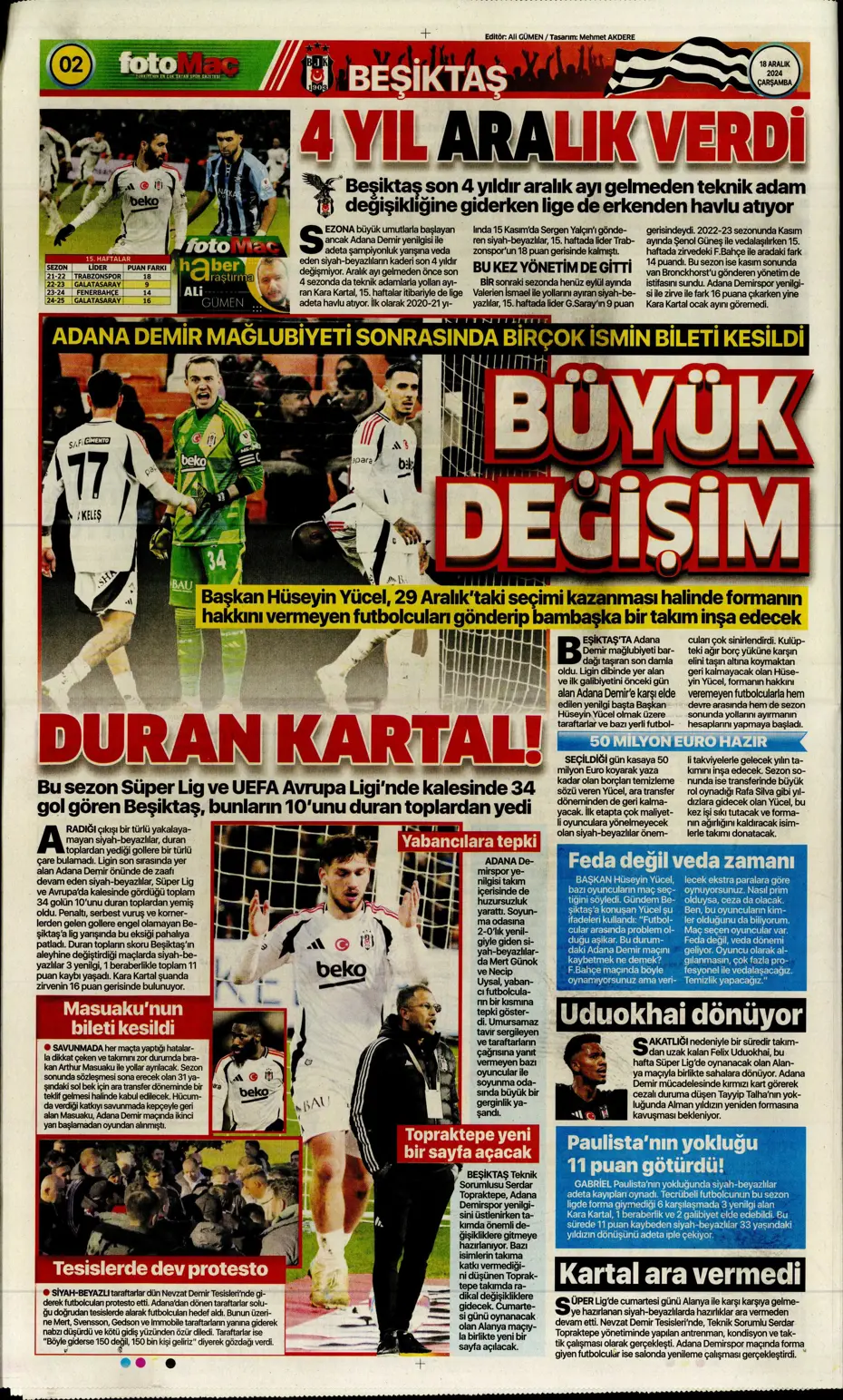 "Aslan Dybala'yı getiriyor" | Sporun manşetleri - 11