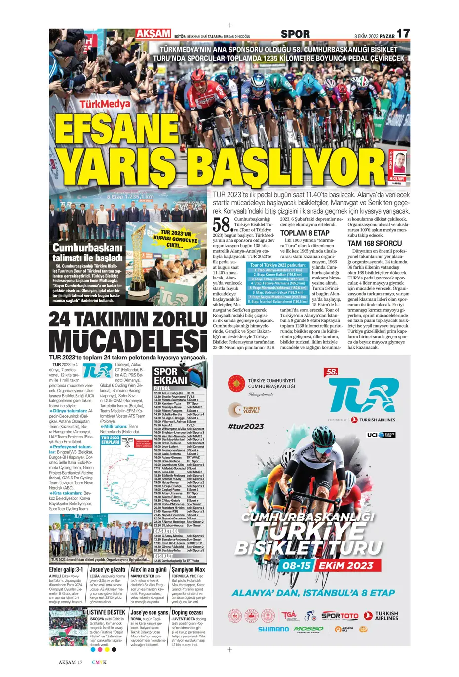 "Bjelica gidiyor, Avcı geliyor" | Sporun manşetleri (8 Ekim 2023) - 5