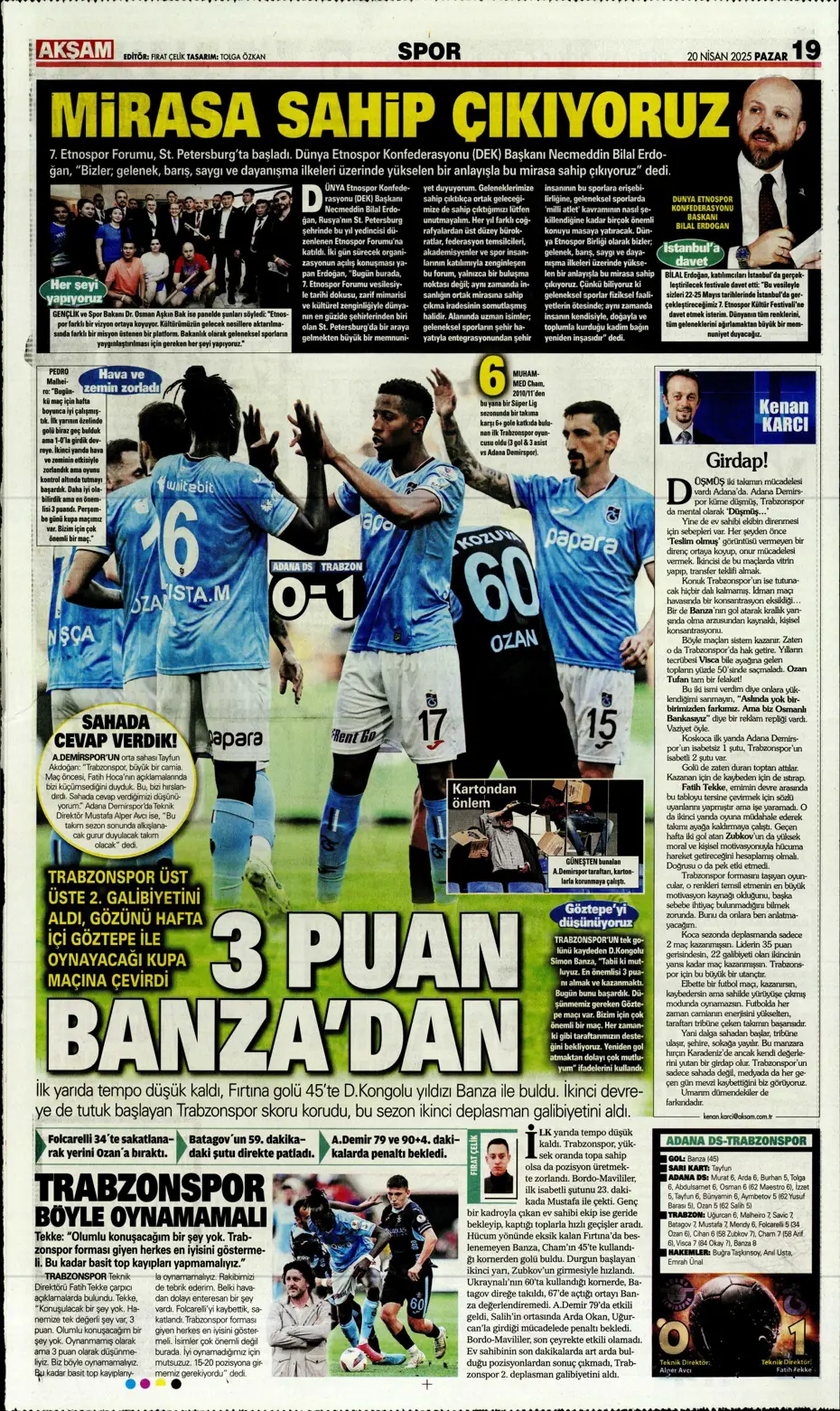 "Oğuz Aydın için geldiler" | Sporun manşetleri - 2