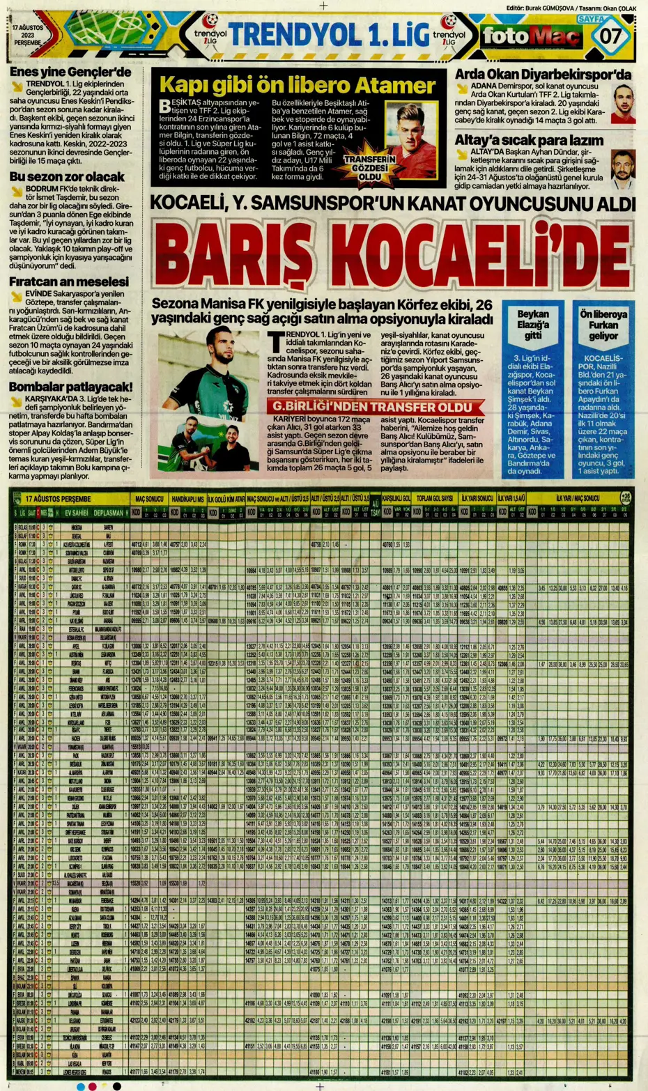 "Anderson Talisca için yoğun mesai" | Sporun Manşetleri - 15