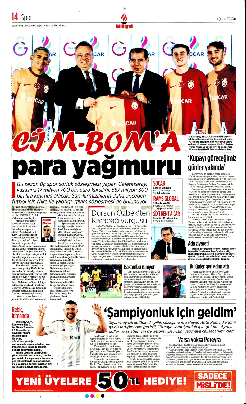 "Nelsson'un yerine Sergio Ramos" | Sporun Manşetleri - 22 "Nelsson'un yerine Sergio Ramos" | Sporun Manşetleri - 22