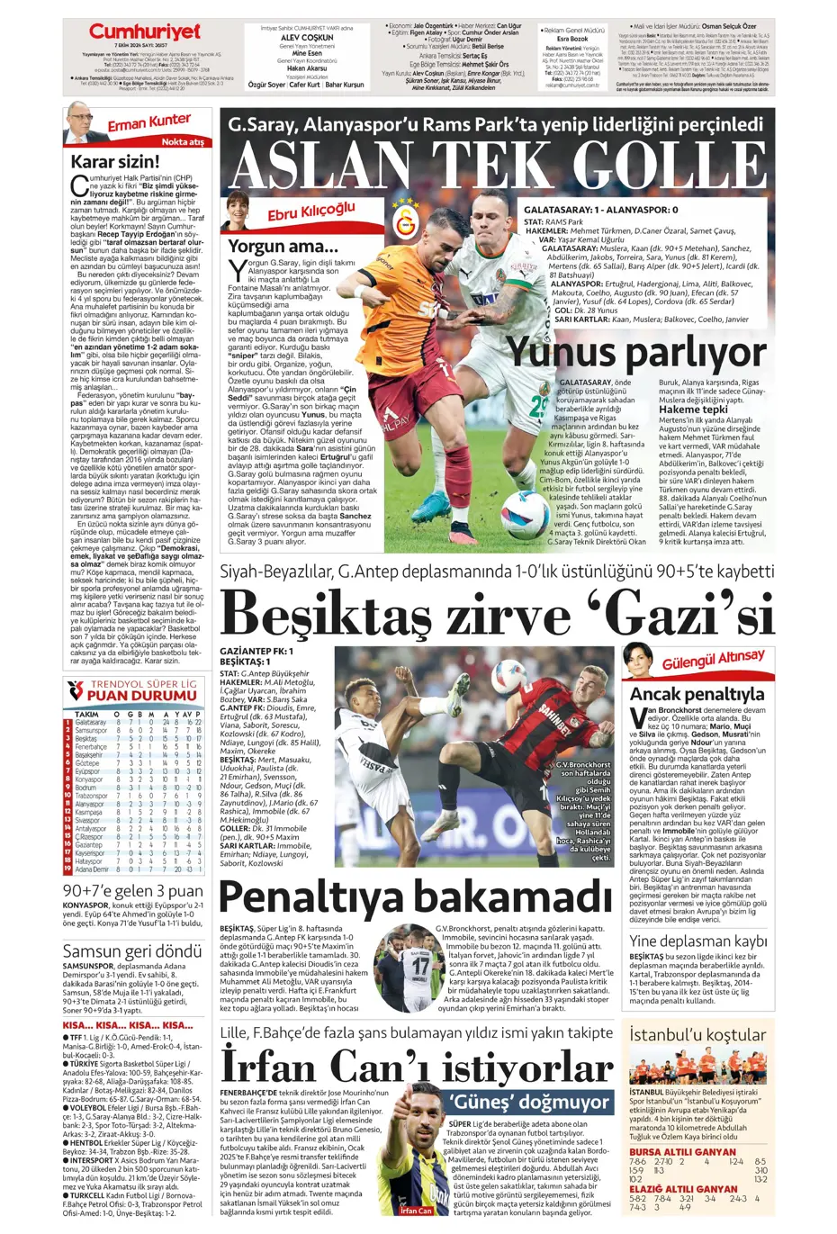 "Mourinho'dan Samsunspor'a yeni sistem" | Sporun manşetleri - 4