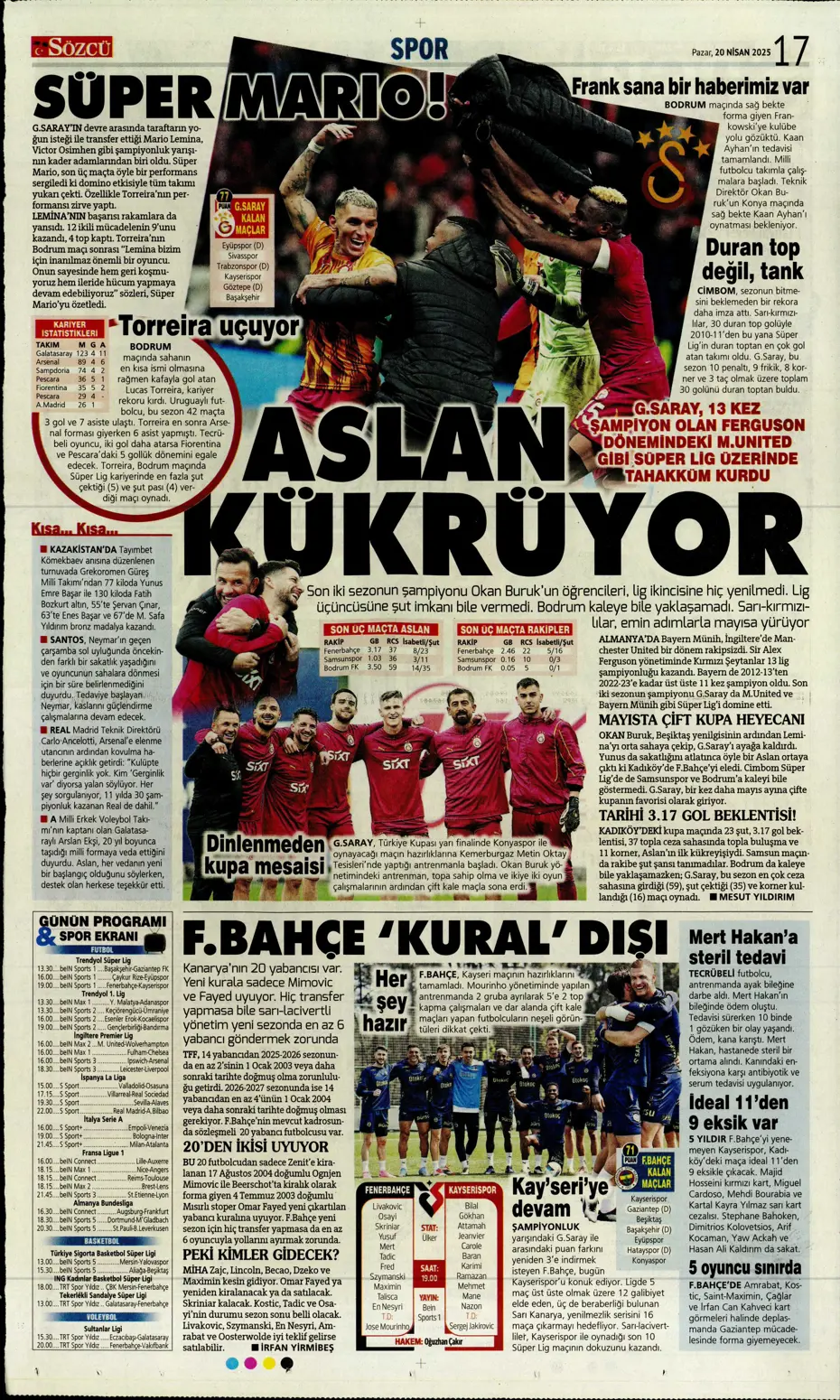 "Oğuz Aydın için geldiler" | Sporun manşetleri - 31