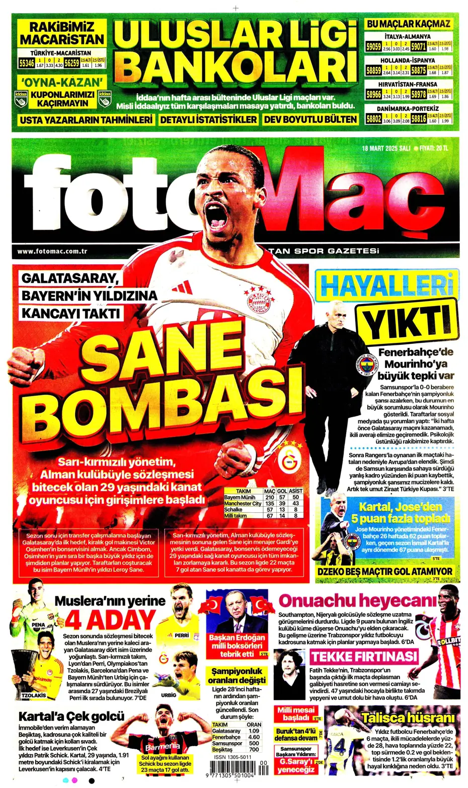 "Sane bombası" | Sporun manşetleri - 7