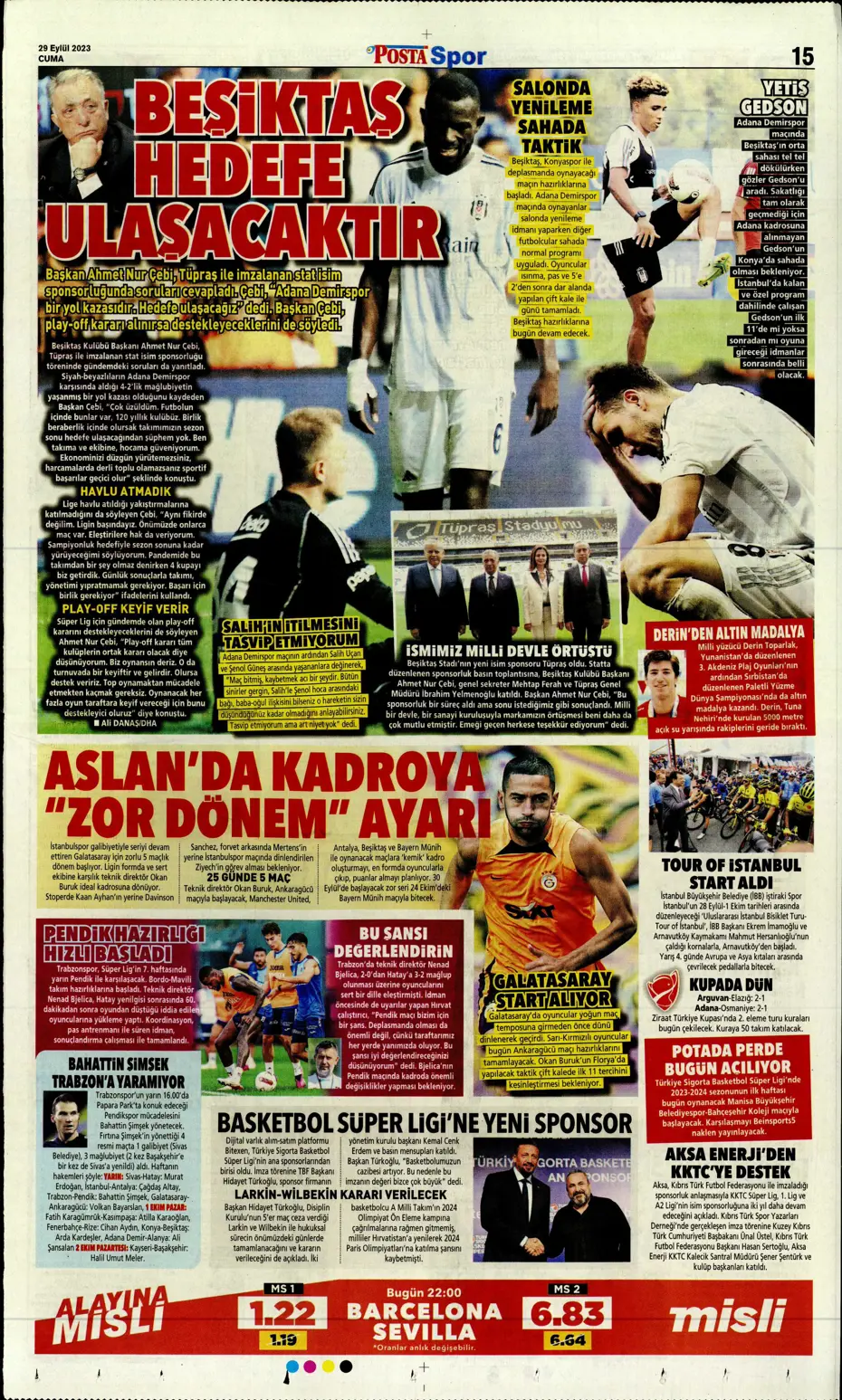 "Fenerbahçe gollerle coştu" | Sporun Manşetleri - 27 "Fenerbahçe gollerle coştu" | Sporun Manşetleri - 27
