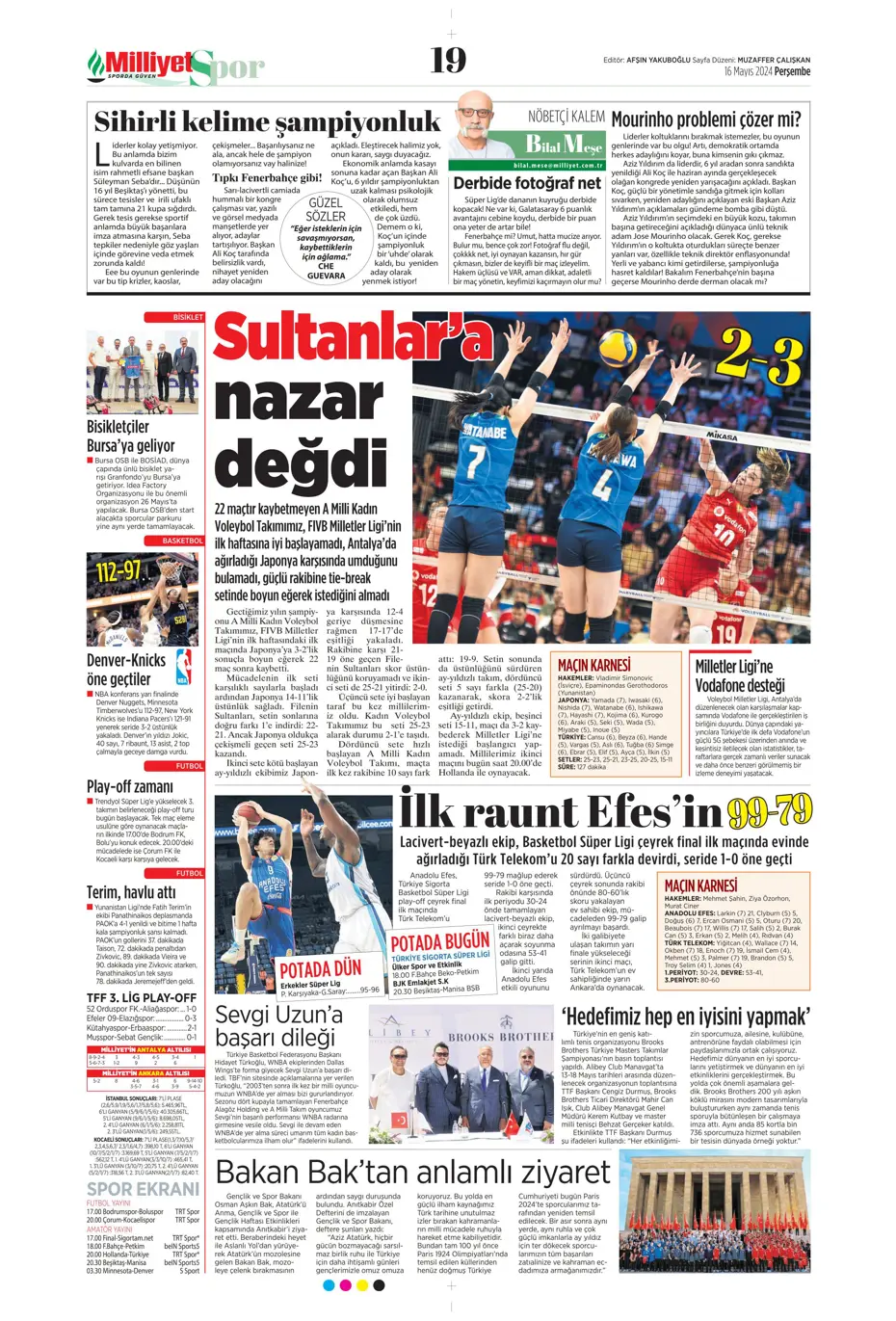 "İlk hedef Preciado" | Sporun manşetleri (16 Mayıs 2024) - 15