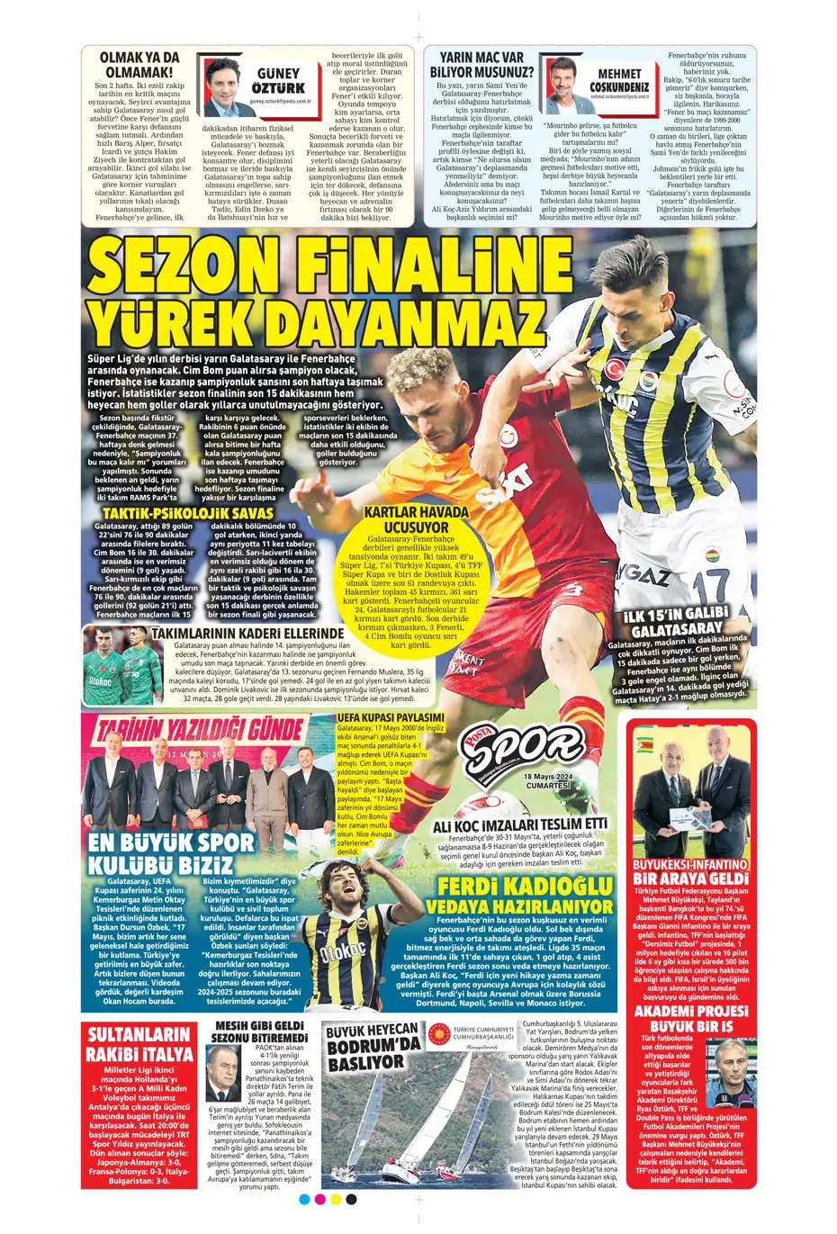 "Süper Lig'de cumartesi ateşi" | Sporun Manşetleri - 26 "Süper Lig'de cumartesi ateşi" | Sporun Manşetleri - 26