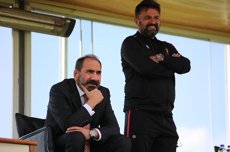 Sivasspor'un idmanına başkan takibi