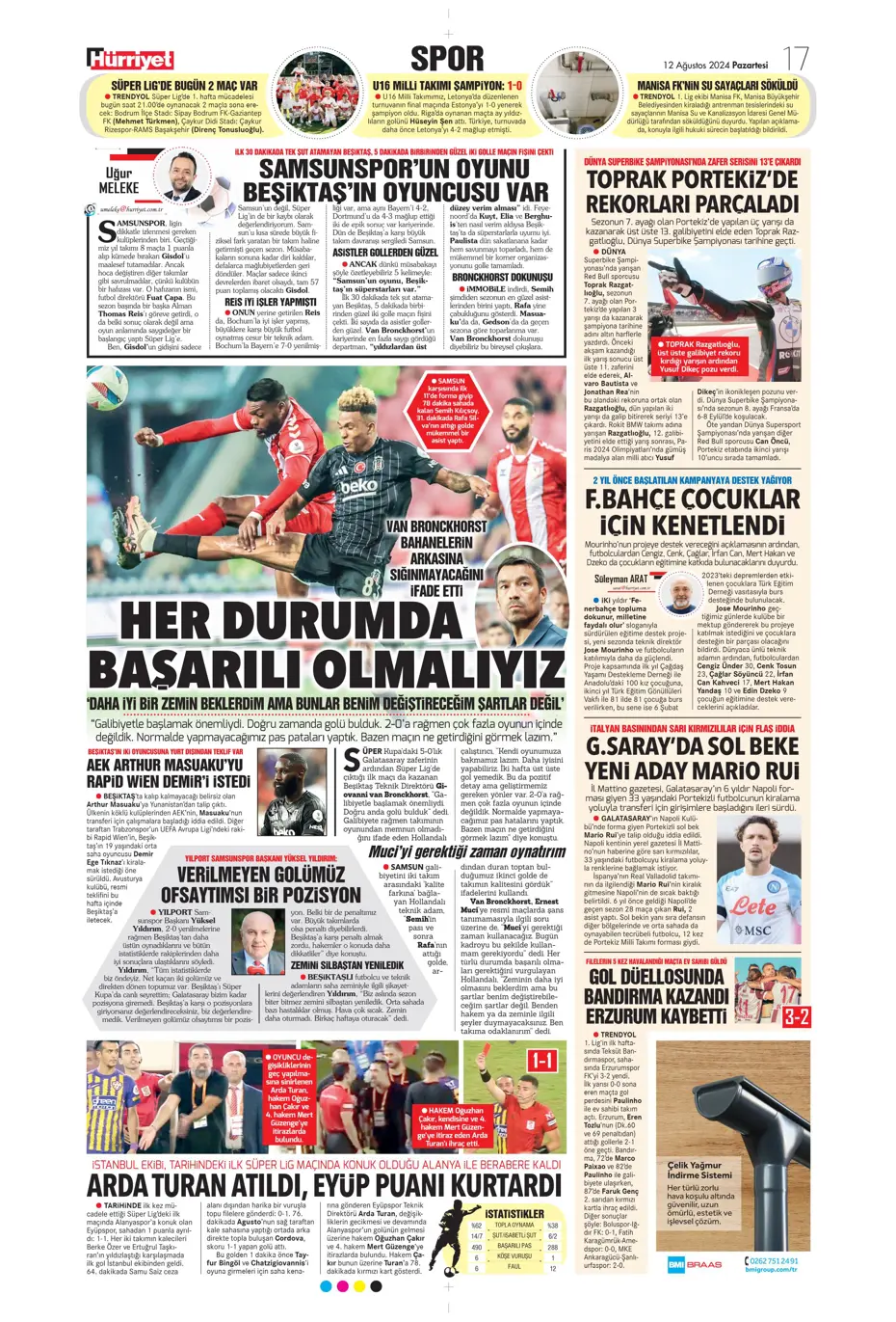"Fenerbahçe'den 4 isim için İngiltere seferi" | Sporun manşetleri - 21