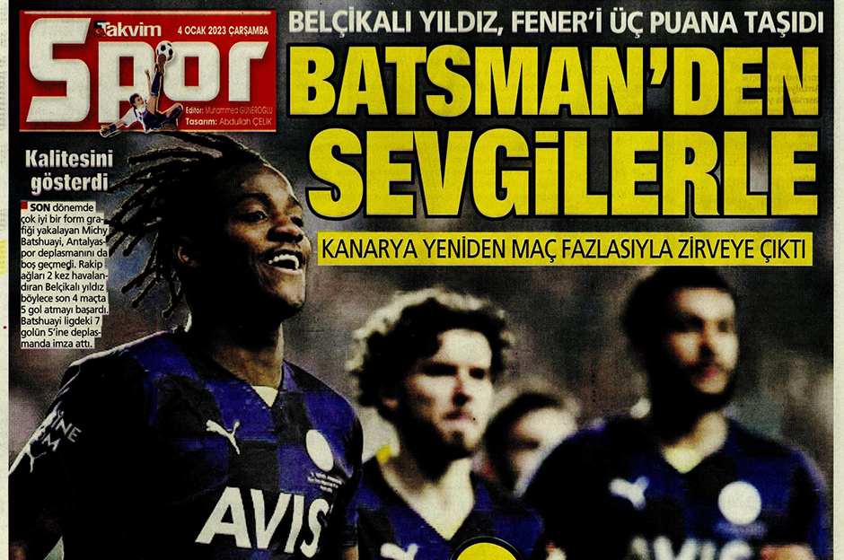 Sporun Manşetleri (4 Ocak 2023)