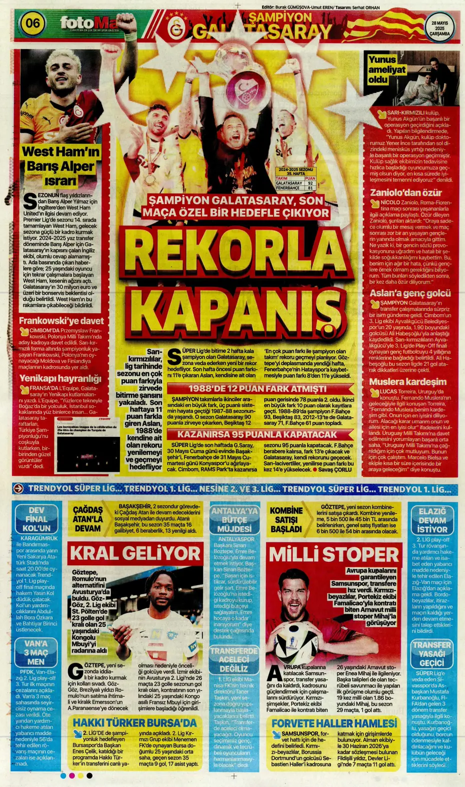 "Bernardo Silva'dan Aslan'a mesaj" | Sporun manşetleri - 11