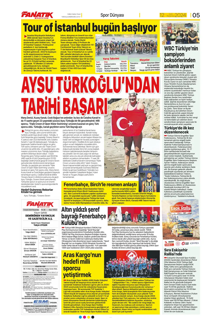"12 milyon Euro'ya Cim Bom'da" | Sporun manşetleri (12 Eylül 2024) - 10 "12 milyon Euro'ya Cim Bom'da" | Sporun manşetleri (12 Eylül 2024) - 10