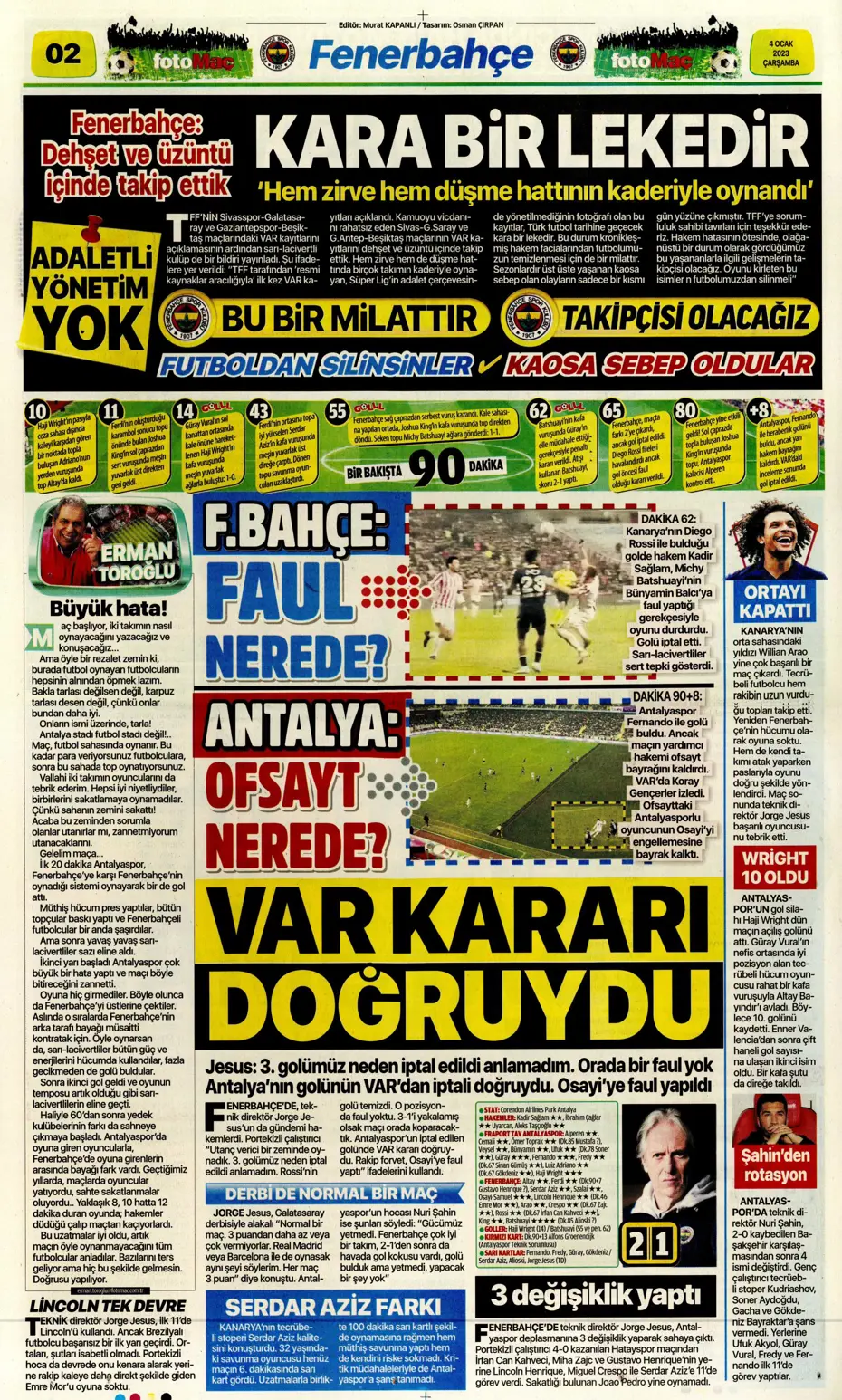 Sporun Manşetleri (4 Ocak 2023) - 11