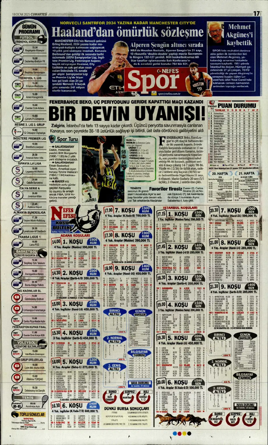 "Diego Carlos'u F.Bahçe kaptı!" | Sporun manşetleri (18 Ocak 2025) - 19 "Diego Carlos'u F.Bahçe kaptı!" | Sporun manşetleri (18 Ocak 2025) - 19