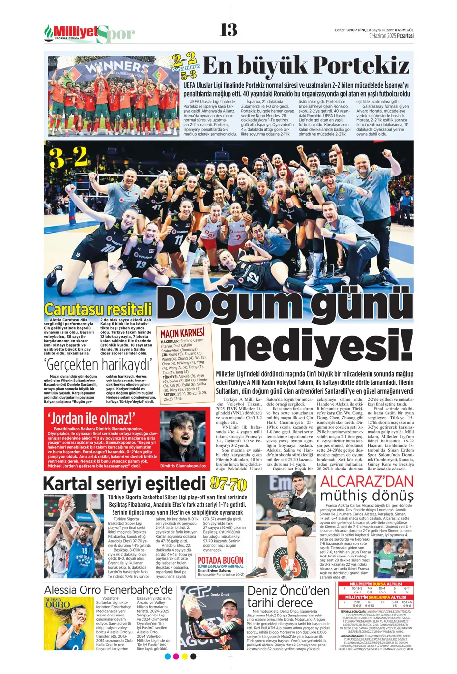 "Hakim Ziyech geri dönüyor" | Sporun manşetleri - 23