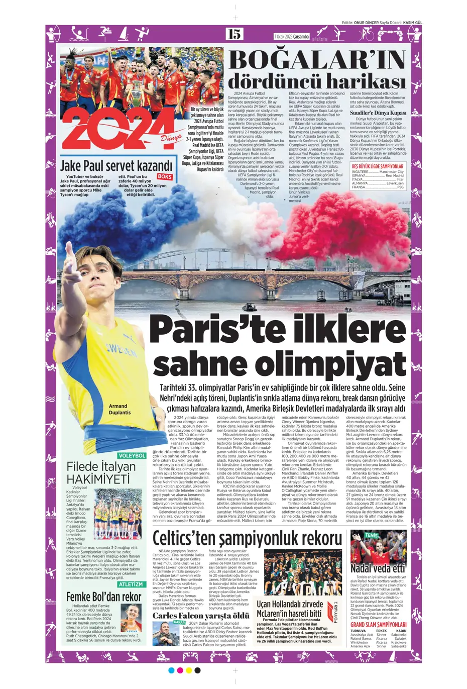 "Sergen Yalçın ve ekibi cumartesi başlıyor" | Sporun manşetleri (1 Ocak 2025) - 18