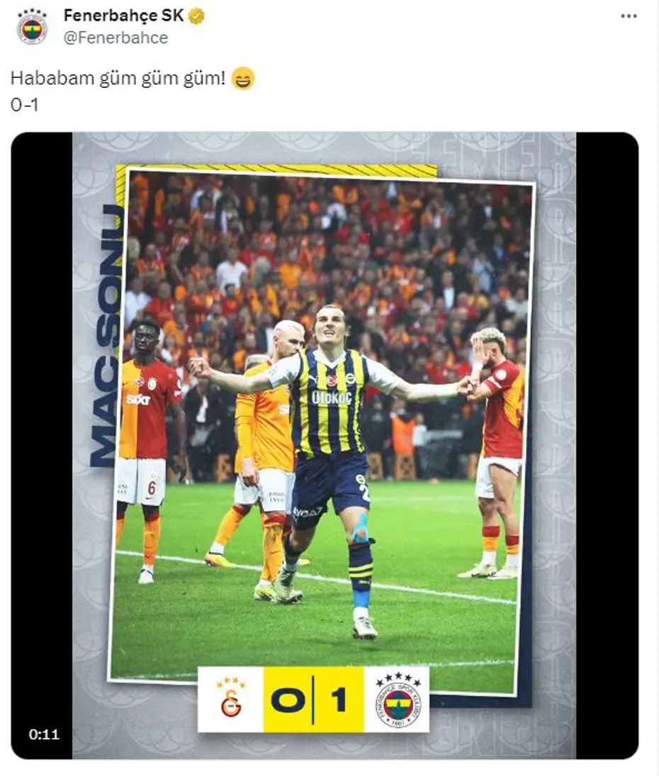 Fenerbahçe'den derbi zaferi sonrası peş peşe paylaşımlar - 4